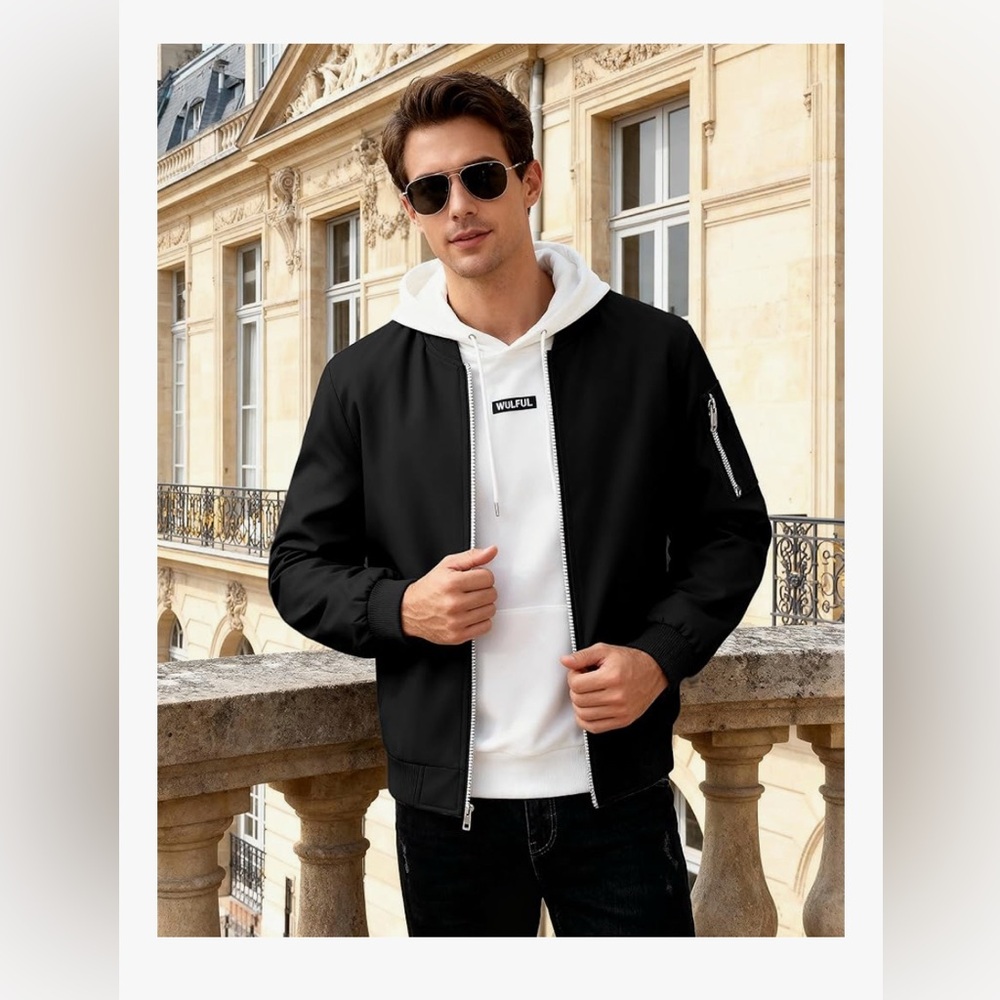 FINAL SALE PRICE The People Vs. Black Bomber Jacket